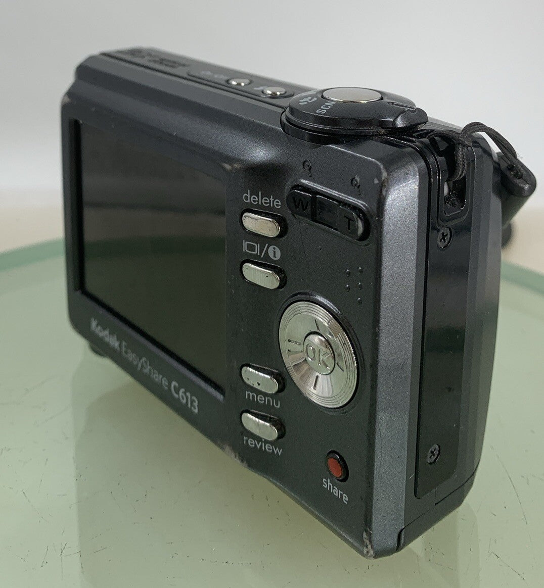 Kodak EASYSHARE C613 6.0MP COMPACT DIGITAL CAMERA DARK GREY NO CARD TESTED - 6526