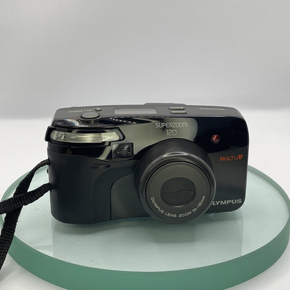 Olympus Superzoom 120 35mm Film Camera Quartz Date in excellent condition+case531
