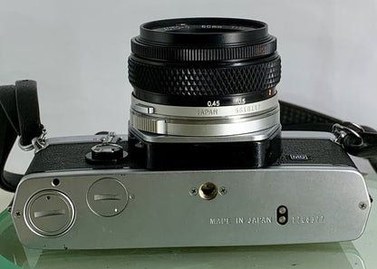 Olympus OM-1N MD 35mm Film SLR Manual Camera 50mm f/1.8 Zuiko Lens Fully Working9