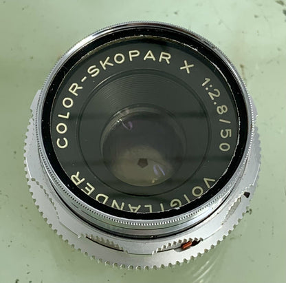 VOIGTLANDER f2.8 50mm COLOR-SKOPAR X LENS for BESSAMATIC & ULTRAMATIC -  #381