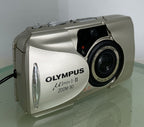 Olympus mju ii Zoom 80 35mm Ultra Compact Camera Beige All Weather  Working #350