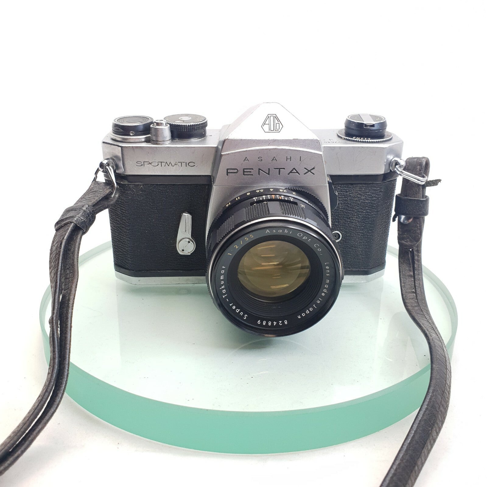 Asahi Pentax Spotmatic SP with SMC Takumar 2/55mm M42+CASE+Just Serviced #6971