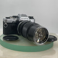 Olympus OM10 35mm SLR Film Camera +Zuiko 75-150mm f4 Silver Nose Lens TESTED#6270