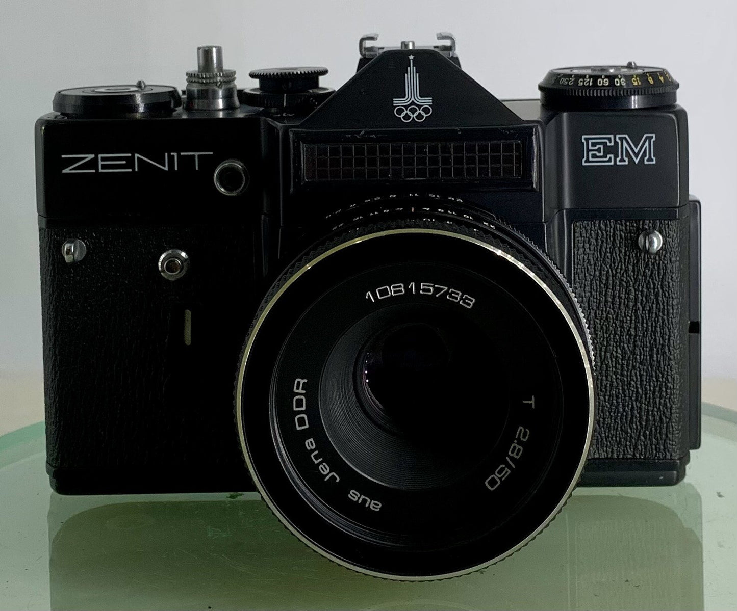 Vintage USSR "ZENIT-EM" SLR Camera + Jena DDR T 2.8/50 Lens + Tested - 3311