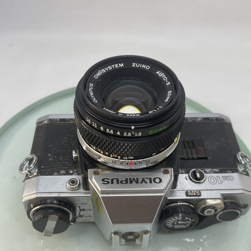 Olympus OM10 35mm Film SLR Manual Camera +Olympus 50/1.8 MC Zuiko Lens TESTED3906