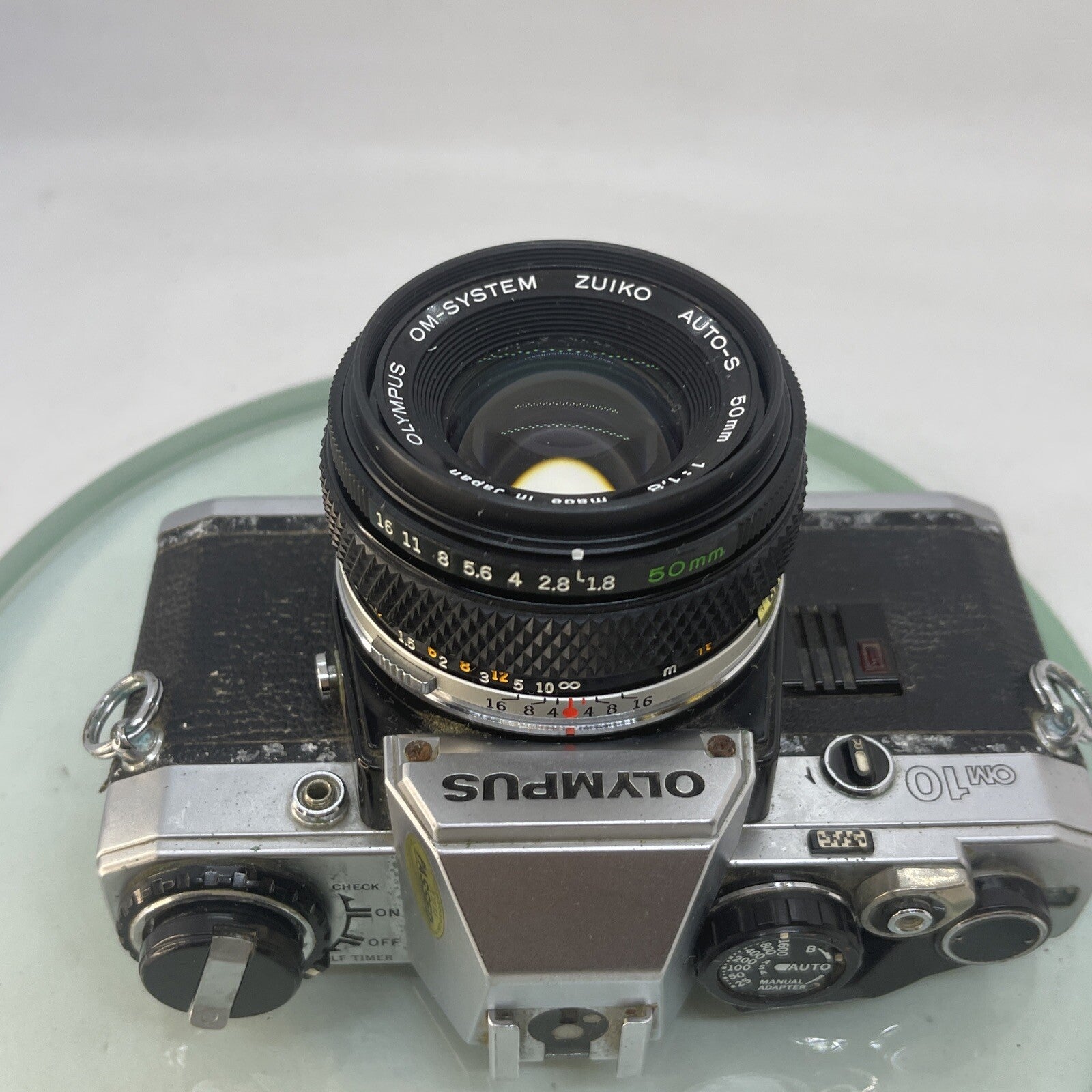 Olympus OM10 35mm Film SLR Manual Camera +Olympus 50/1.8 MC Zuiko Lens TESTED3906