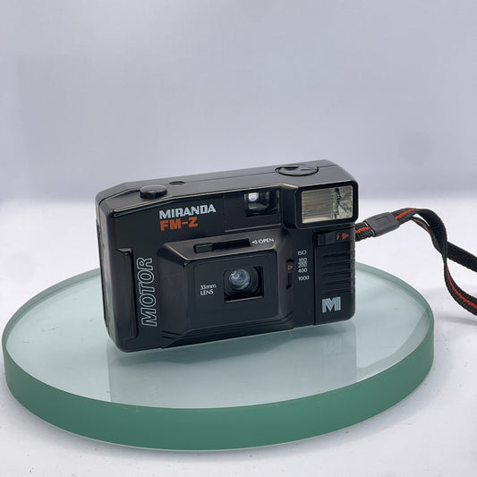 Miranda FM-Z Motor 35mm Compact Film Camera 33mm Lens Tested & Working #7080