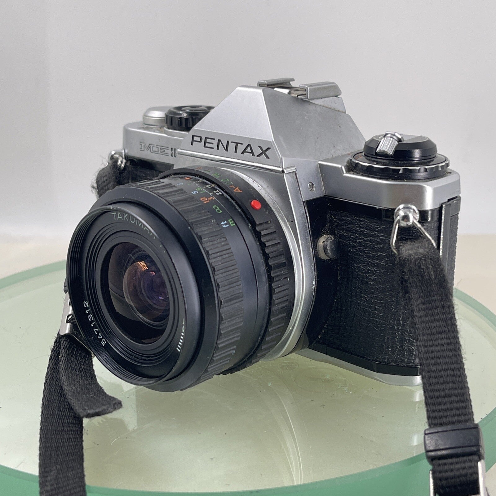 Pentax ME Super 35mm SLR Film camera + TAKUMAR  28mm 1:2.8 Lens TESTED #9282