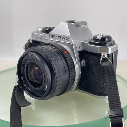 Pentax ME Super 35mm SLR Film camera + TAKUMAR  28mm 1:2.8 Lens TESTED #9282