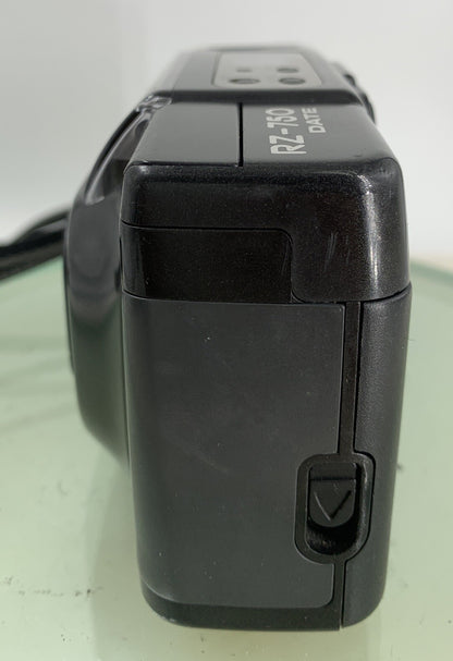 Ricoh POINT AND SHOOT FILM CAMERA RZ-750 DATE BLACK WORKING AND TESTED - 2583