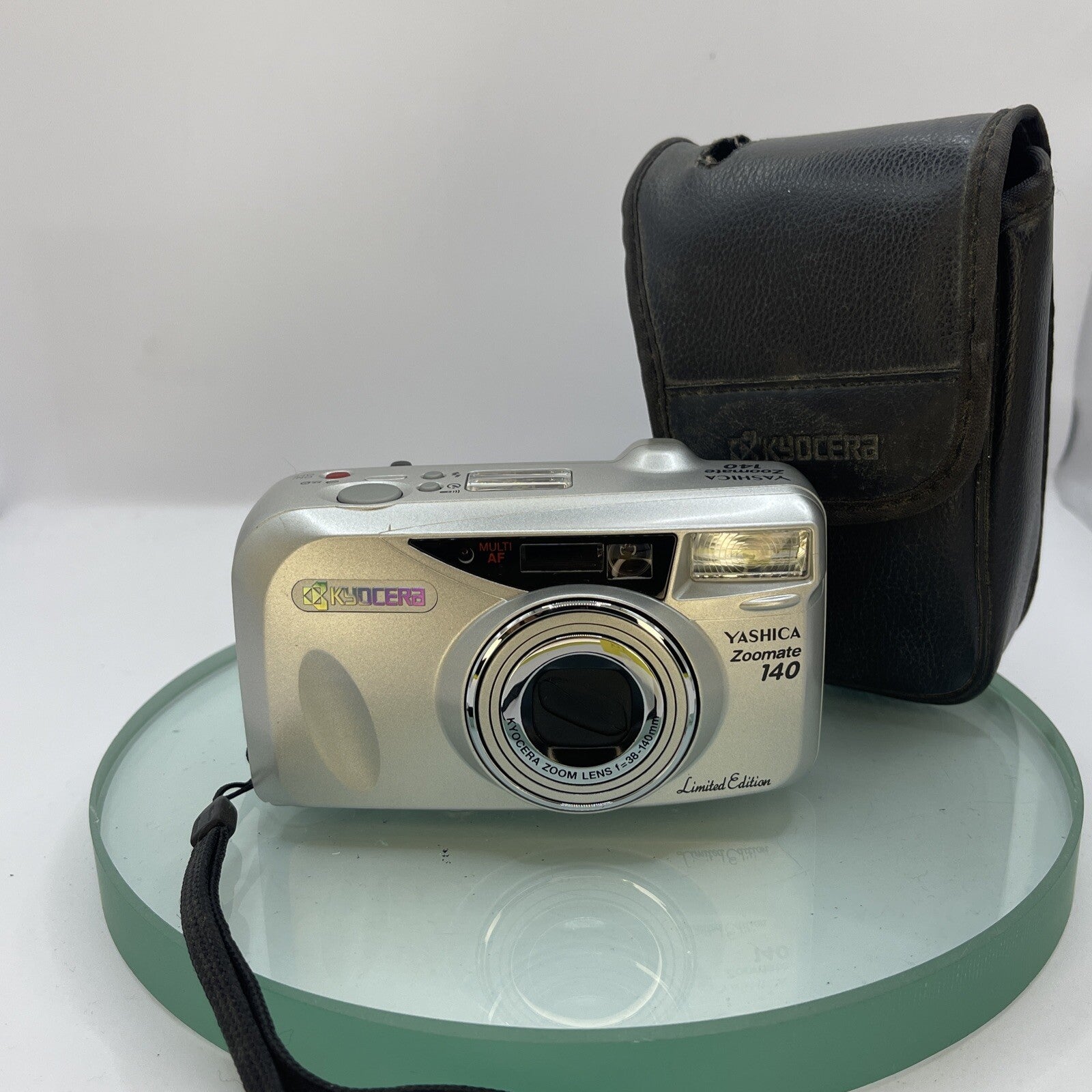 Kyocera Yashica Zoomate 140 Limited Edition Film Camera+Original Case TESTED#1871