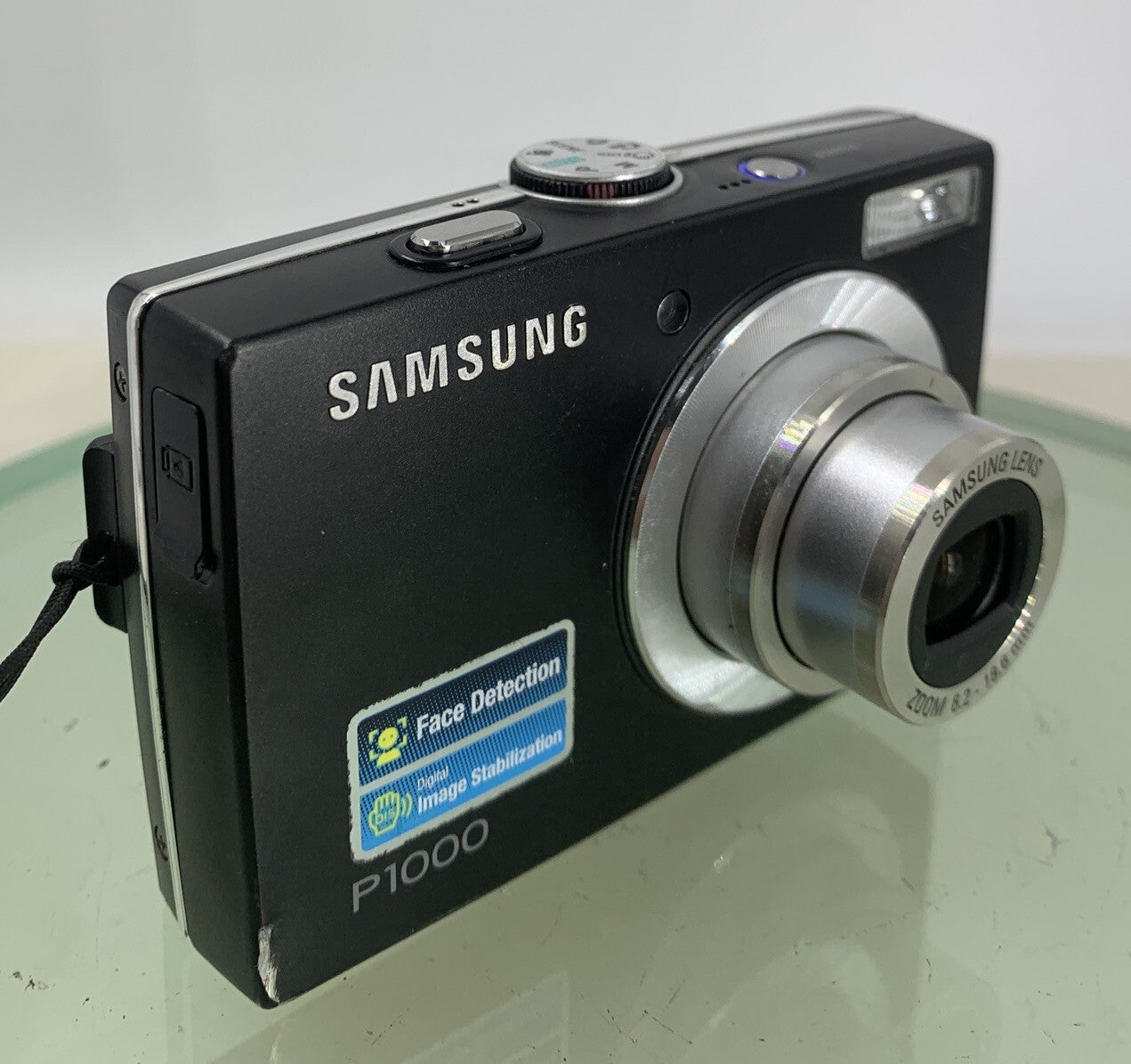 Samsung P1000 10.2MP COMPACT DIGITAL CAMERA BLACK WITH NO CHARGER -TESTED- 5050