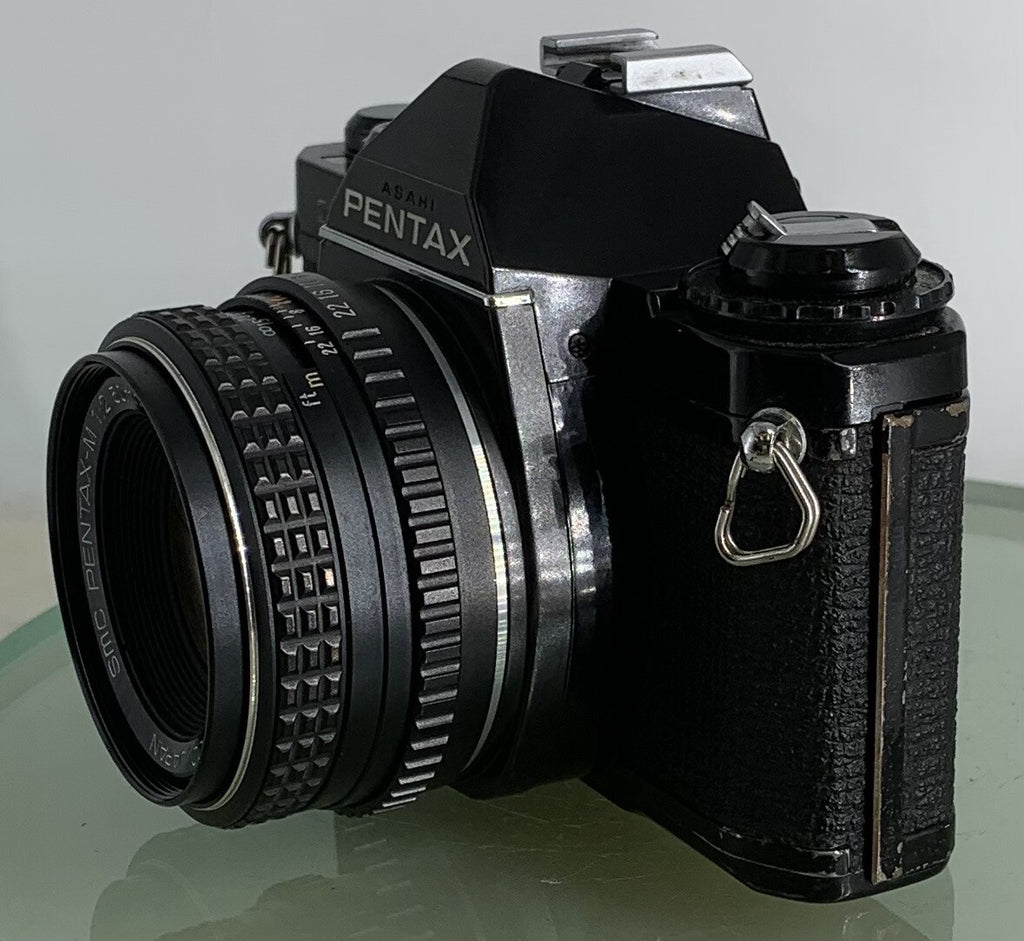 Pentax MV 1 35mm SLR Camera, with 50mm f/2 Prime Lens, Strap TESTED  #1726