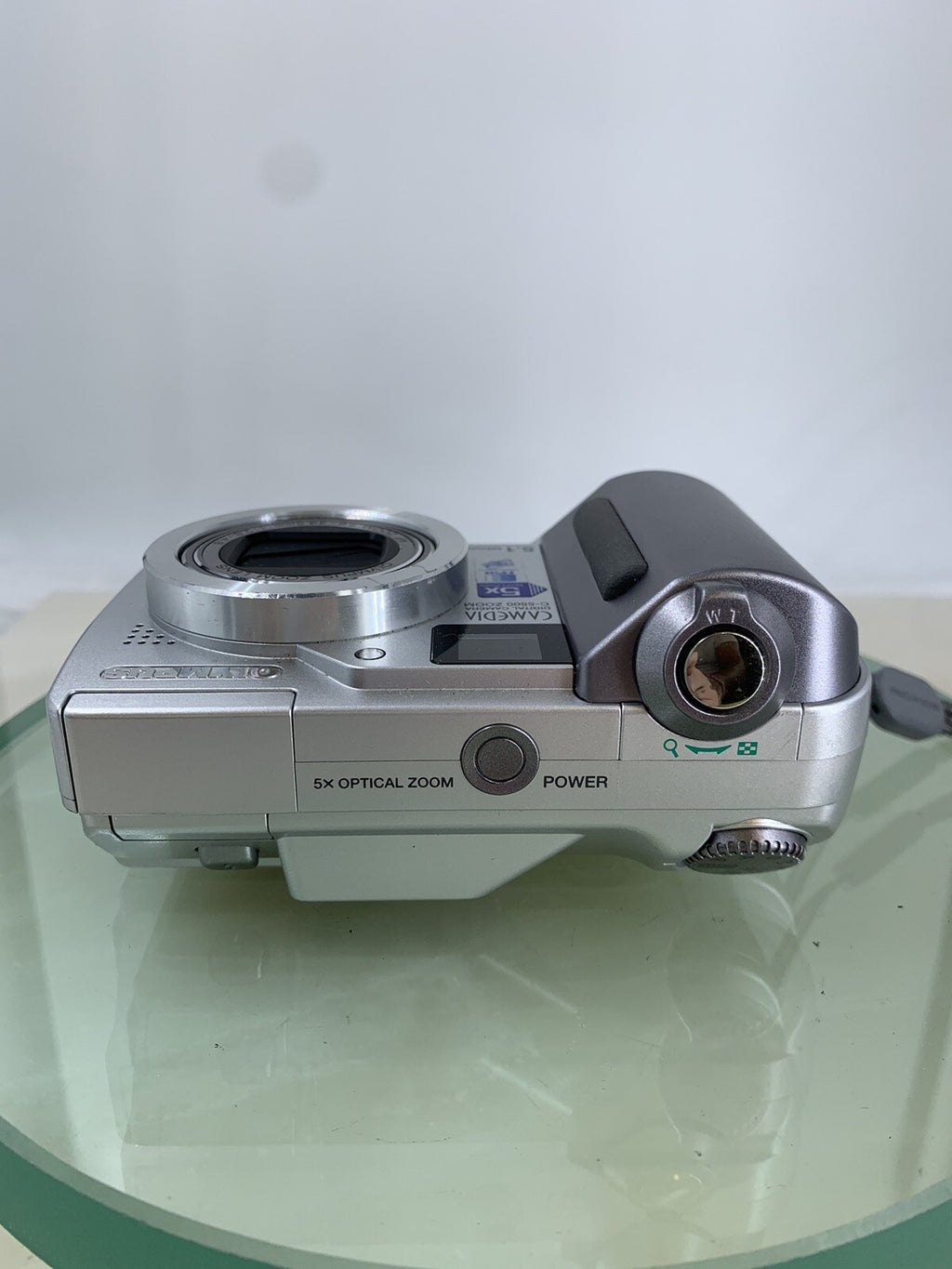 Olympus COMPACT Digital Camera C-5500 ZOOM 5.1MP SILVER 6X ZOOM TESTED - 9155