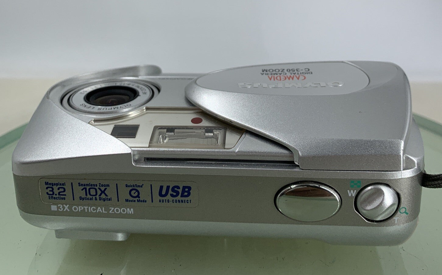 Vintage Olympus CAMEDIA 350 Zoom 3.2MP Digital Camera WITH BAG TESTED - 2088