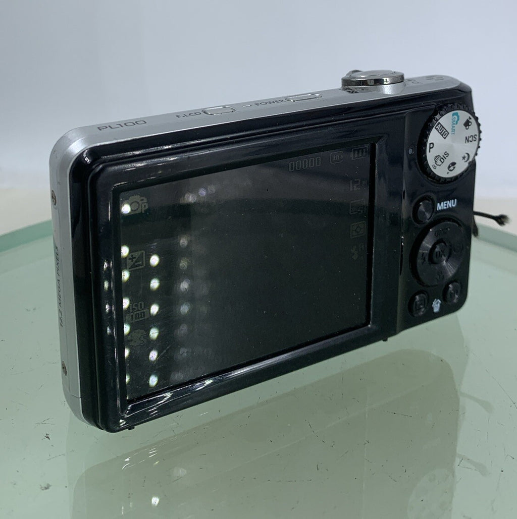 Samsung Digital Camera PL100 12.2MP Selfie Screen Black +WIRE+BAG TESTED - 6134