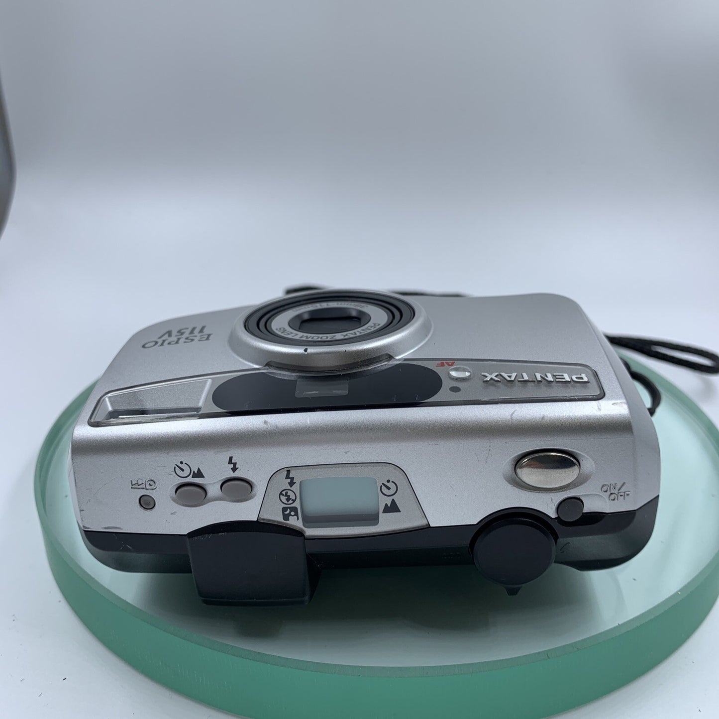 PENTAX ESPIO 115V 38-115 LENS 35mm COMPACT FILM CAMERA + CASE TESTED  #9013