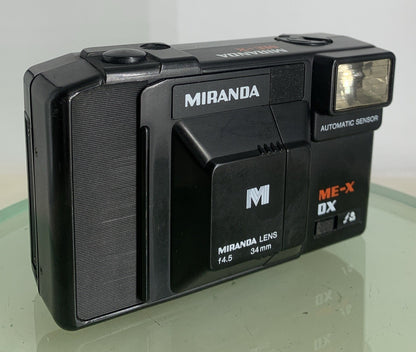 Miranda ME-X DX POINT AND SHOOT FILM CAMERA BLACK GOOD CONDITION TESTED - 7620