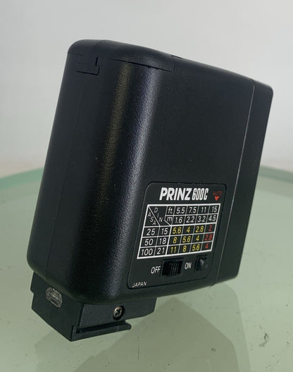 Prinz 600C Flash UNIT FOR CAMERA BLACK + BAG - GOOD CONDITION - TESTED - 1396
