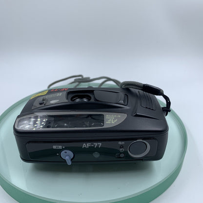 Ricoh AF-77 35mm Compact Retro Film Camera w/Flash Auto Focus TESTED#VGC#9213