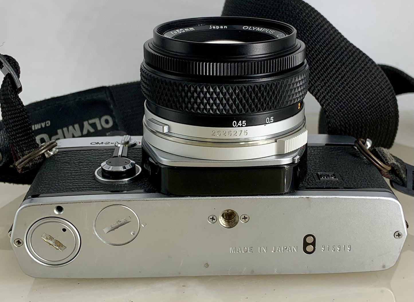 Olympus OM-2N MD 35mm Film SLR Manual Camera+Olympus 50mm F/1.8 Zuiko Lens+Case8