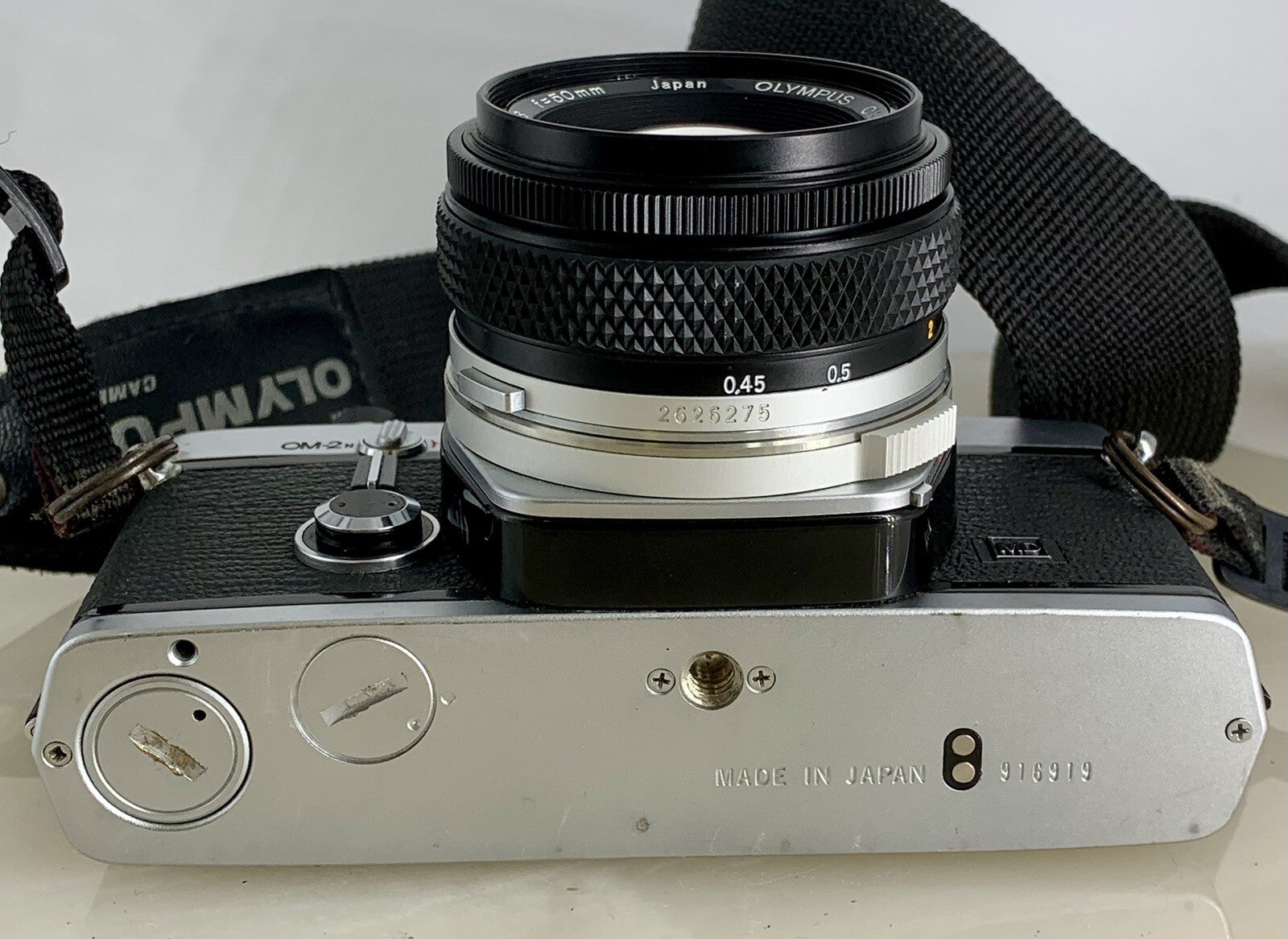 Olympus OM-2N MD 35mm Film SLR Manual Camera+Olympus 50mm F/1.8 Zuiko Lens+Case8
