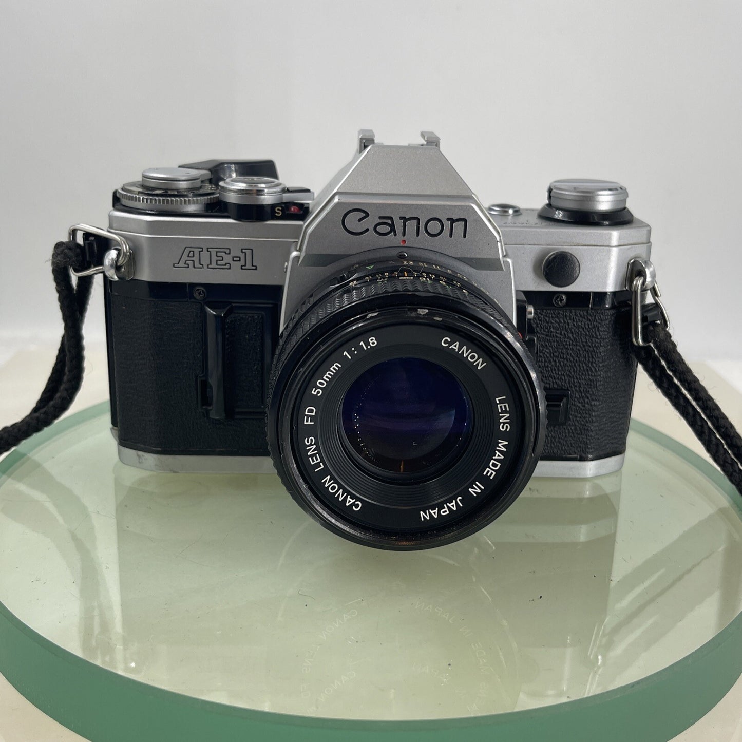 Canon AE-1  35mm SLR Film Manual Camera + Canon 50mm F/1.8 FD Lens Like A-1 #6221