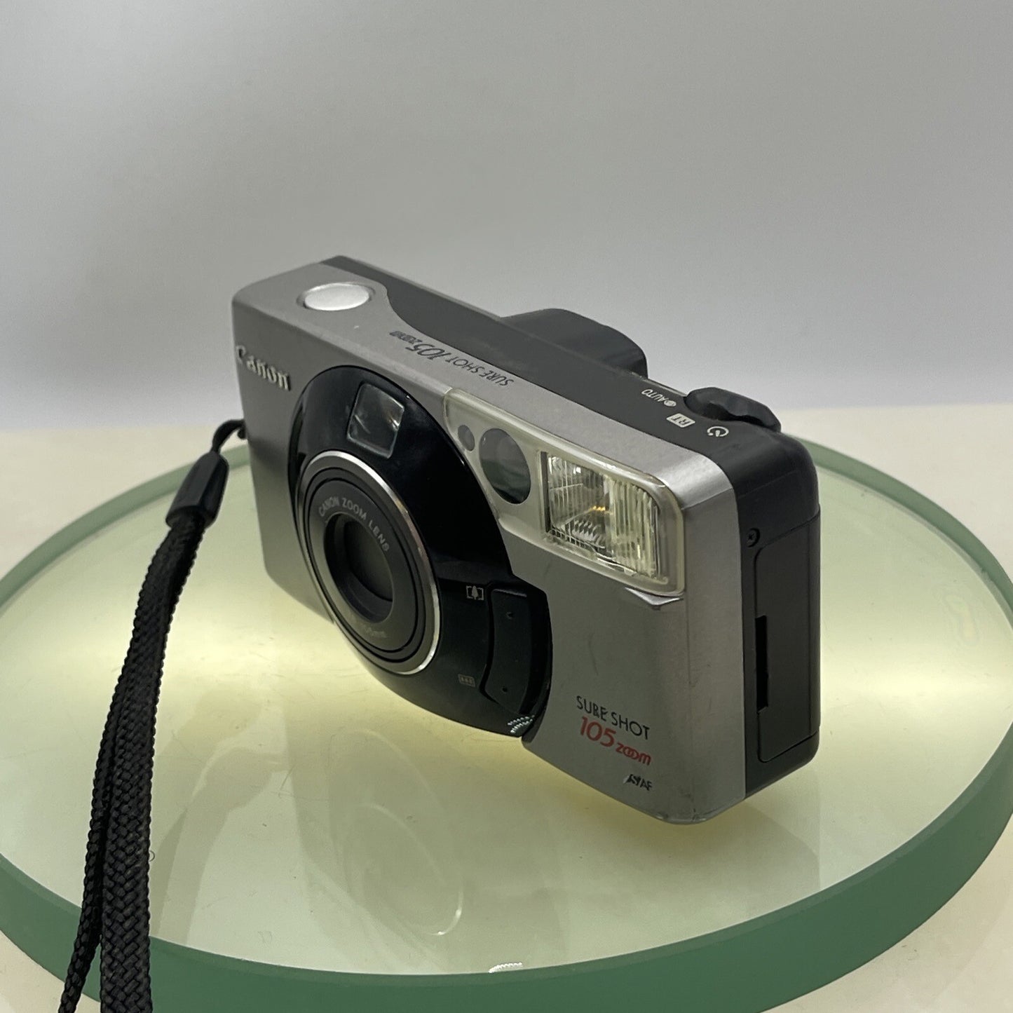 Vintage Canon Sure Shot 105 ZoomPoint&Shoot 35mm Film Camera Case Tested #8023