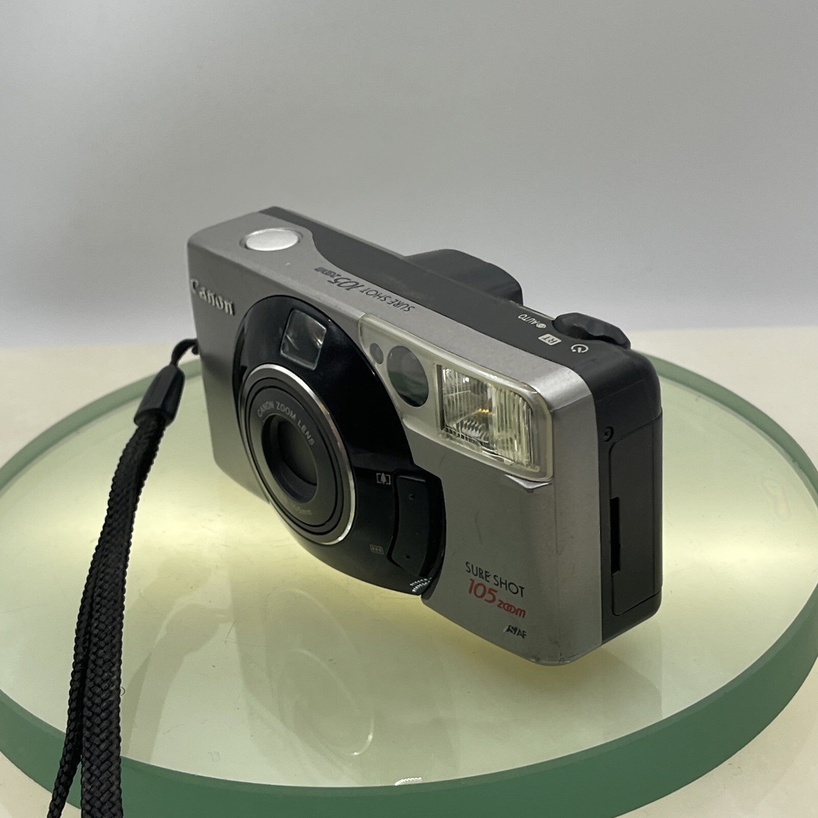 Vintage Canon Sure Shot 105 ZoomPoint&Shoot 35mm Film Camera Case Tested #8023