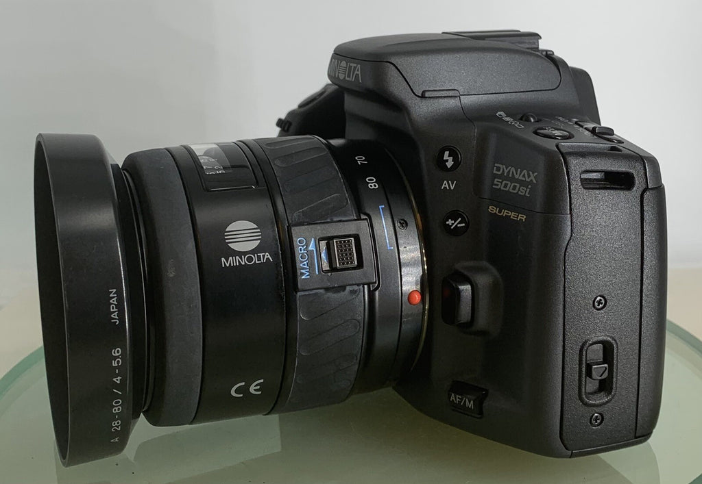 Minolta Dynax 500si Super 35mm SLR camera With AF 28-80mm Lens + Tested - 2216