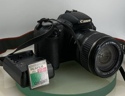 Canon EOS 20D 8.2MP Digital SLR Camera+CHARGER+512 MB CARD BLACK TESTED - 3730