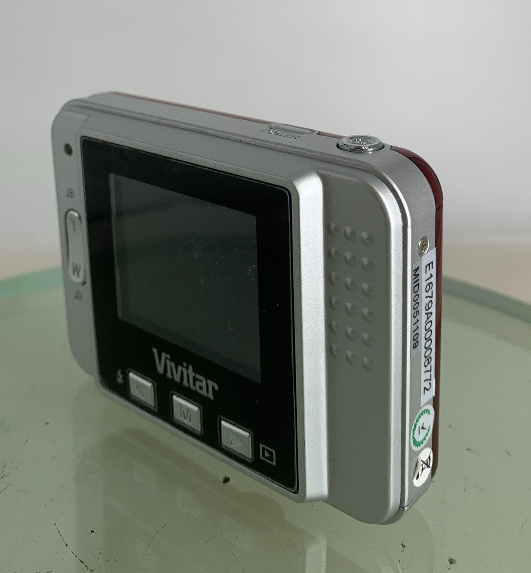 Vivitar Vivicam 5015 Camera RED With Case NOCHARGER GOOD CONDITION- TESTED - 9946