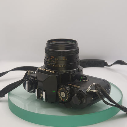 CHINON CE-4 35mm Film SLR Manual Camera with CHINON 50mm F/1.7 MC Lens #8034