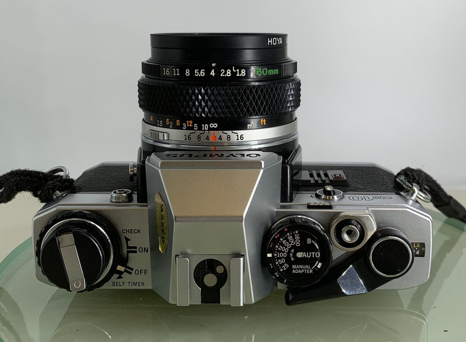 Olympus OM10 35mm Film SLR Manual Camera +Olympus 50/1.8 MC Zuiko Lens TESTED1856