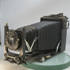 Antique Vintage Voigtlander Bergheil Folding Camera10x15 cm Double Extension 3714