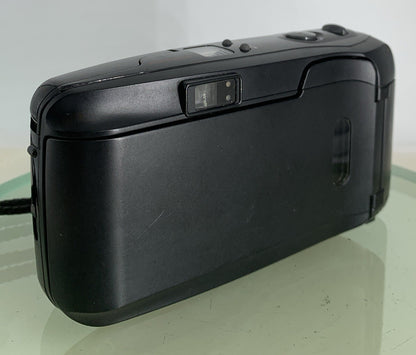 Olympus Mju Zoom 35mm Film Point and Shoot Camera Black Tested + BOX,SERVICED1014