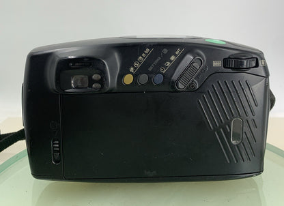 Pentax Zoom 105 SUPER BLACK POINT AND SHOOT FILM CAMERA TESTED - 7325