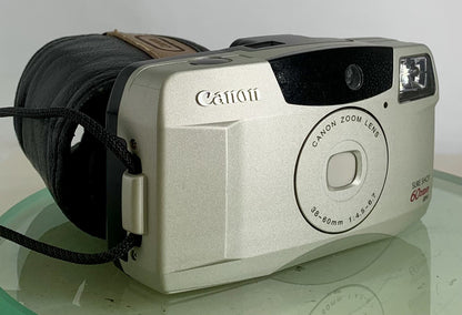 Canon Sure Shot 60 Zoom 38-60mm Compact Film Camera - Case - Tested - 3150