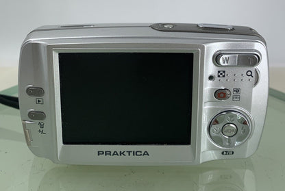 Praktica DCZ-520 5.1MP COMPACT DIGITAL CAMERA SILVER WITH COVER TESTED- 1105