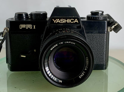 Yashica FR-I Tested Works Self Timer Non Responsive+ML 50mm 1:1.7 Lens+Manual3481