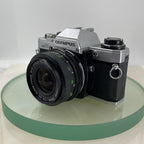Olympus OM10 35mm SLR Film Camera + Vivitar 28mm 1:2.8 MC  Lens/ WORKING #6112