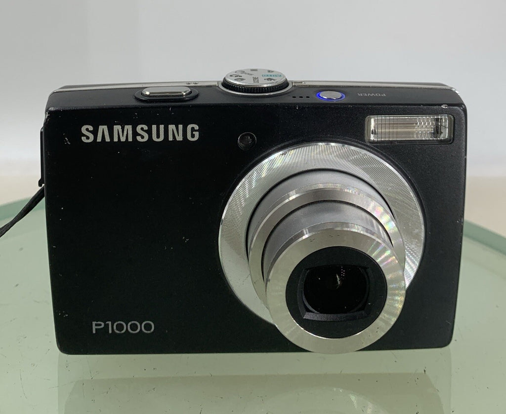 Samsung COMPACT DIGITAL CAMERA P1000 10.2MP BLACK WITH WIRE TESTED - 5481