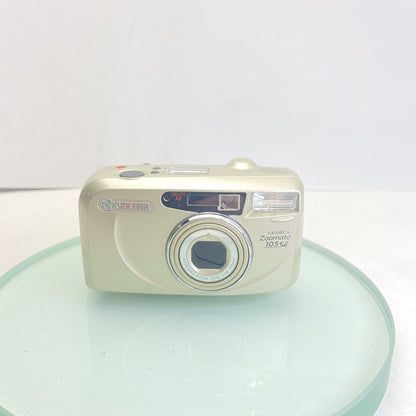 Yashica Zoomate 105SE 35mm Camera Film Tested Working, Case, exc Condition #281