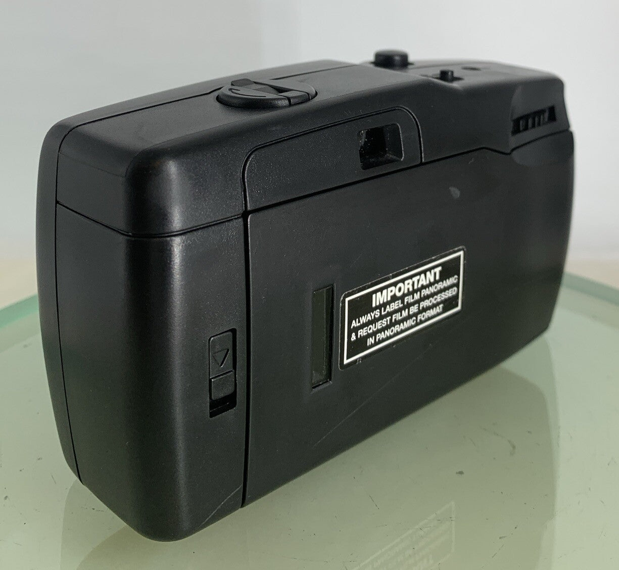 Panorama Wide Pic 35mm Film Point and Shoot Camera BLACK CLEAN TESTED - 7734