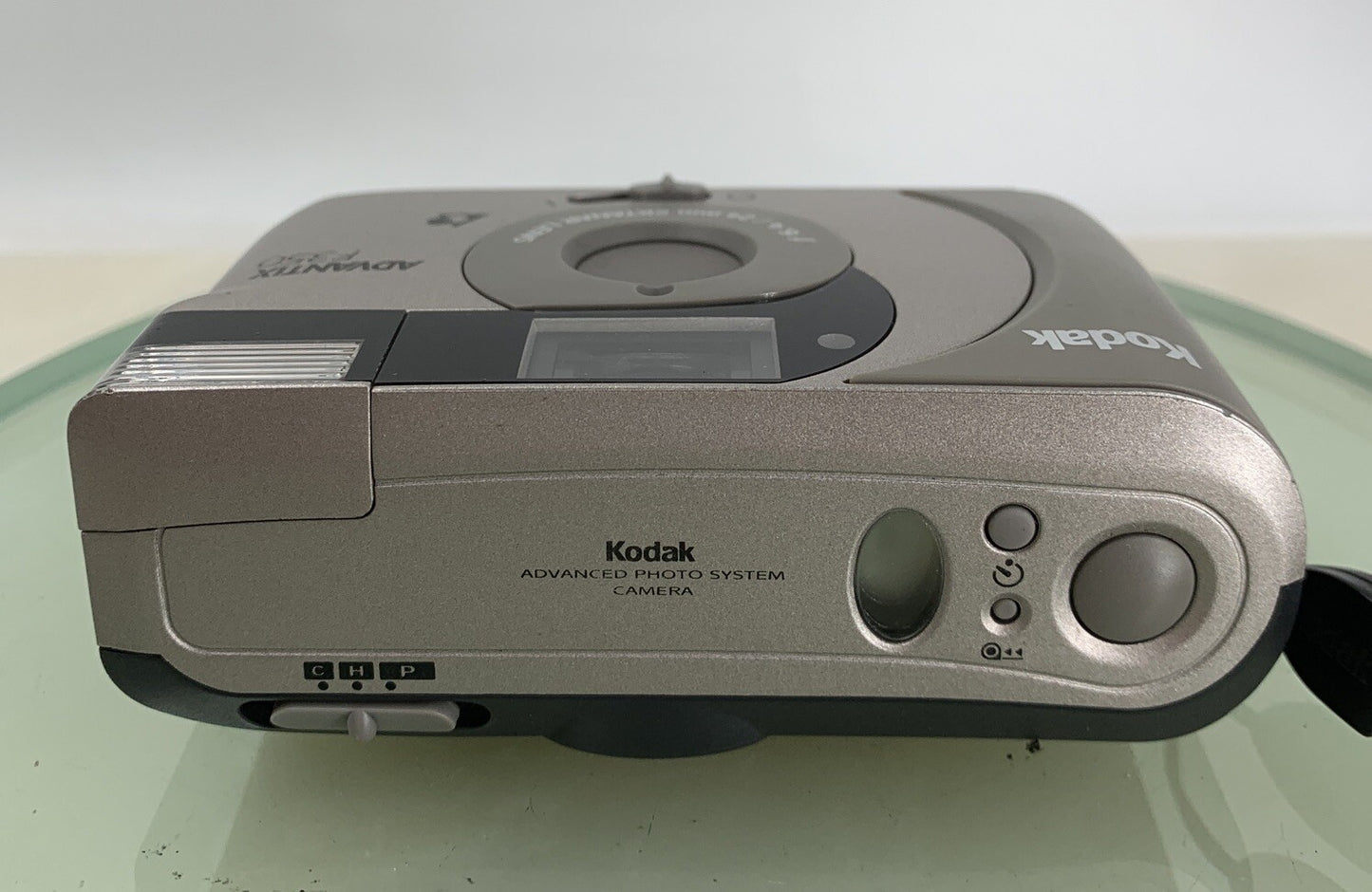 KODAK ADVANTIX F350 GREY COMPACT FILM CAMERA - WITH COVER - TESTED - 2248