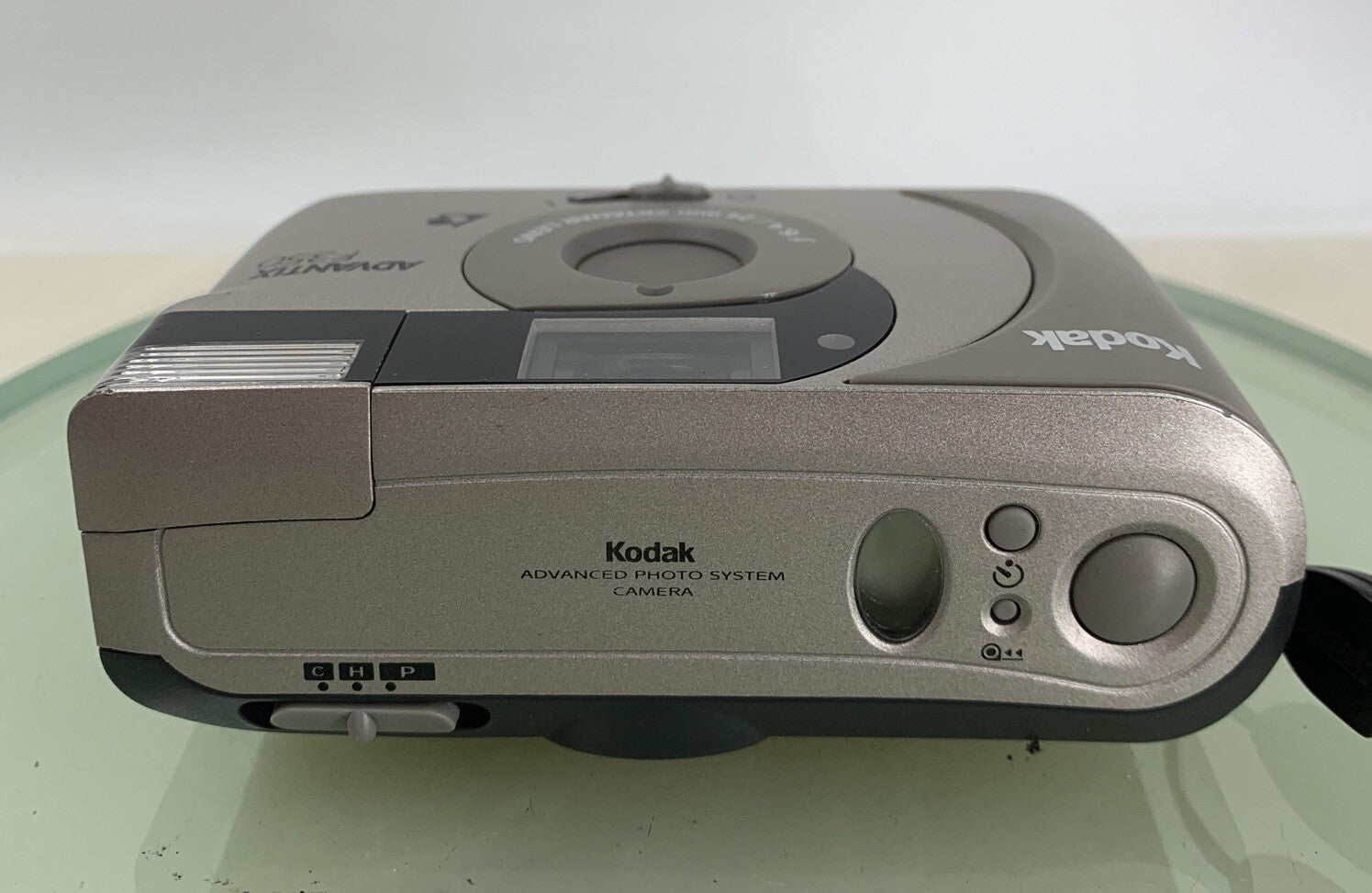 KODAK ADVANTIX F350 GREY COMPACT FILM CAMERA - WITH COVER - TESTED - 2248