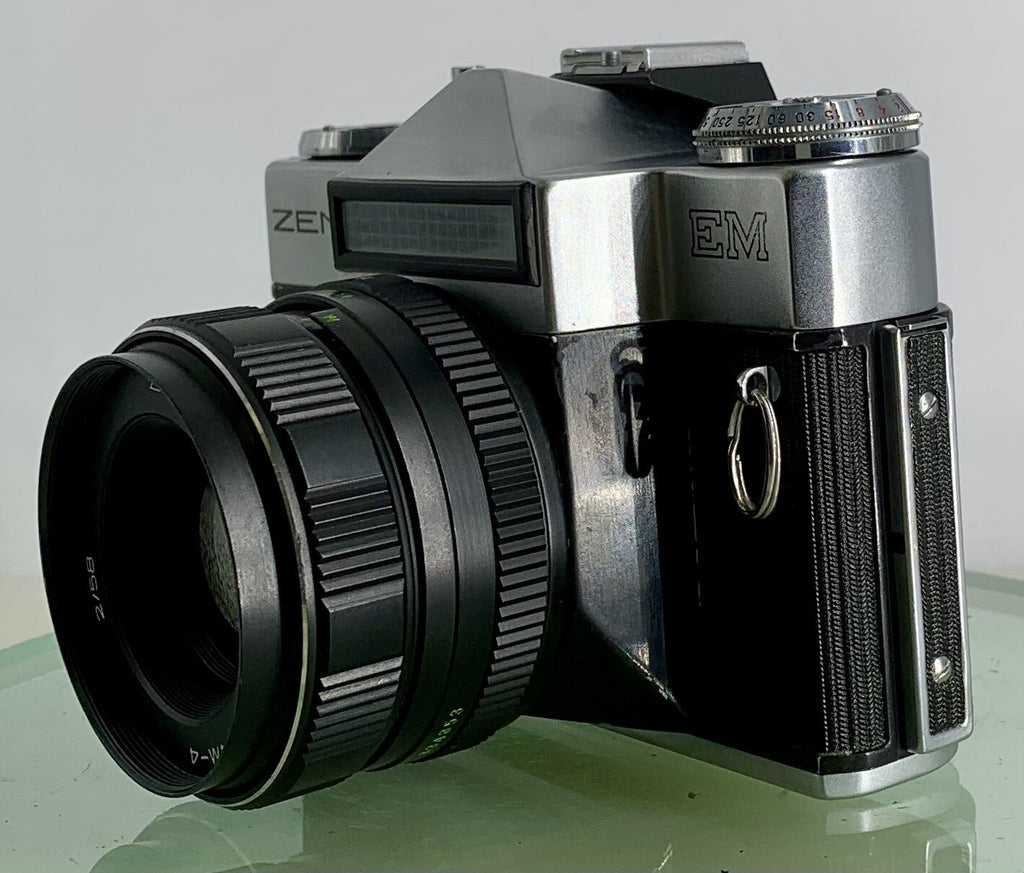 Vintage USSR "ZENIT-EM" SLR Camera + HELIOS-44M-4 Lens 2/58 + Tested - 3396