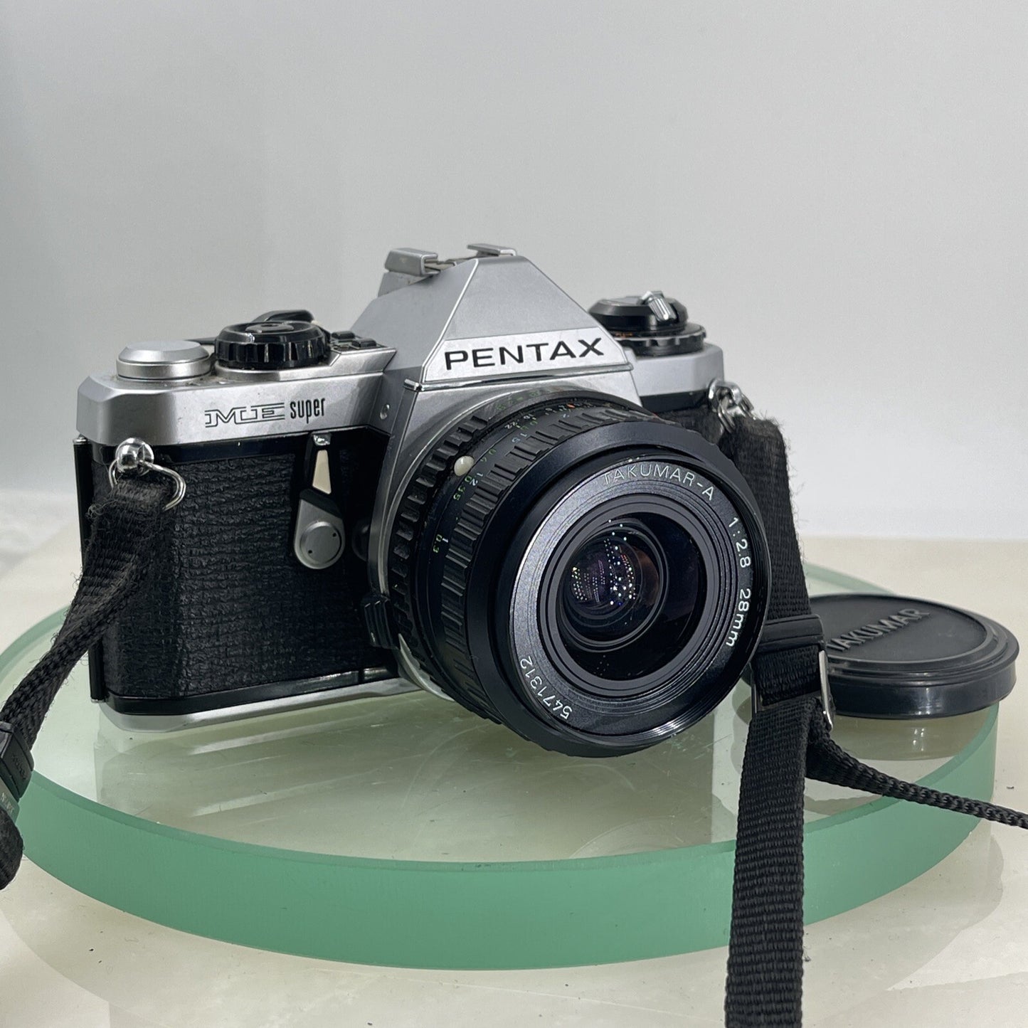Pentax ME Super 35mm SLR Film camera + TAKUMAR  28mm 1:2.8 Lens TESTED #9280