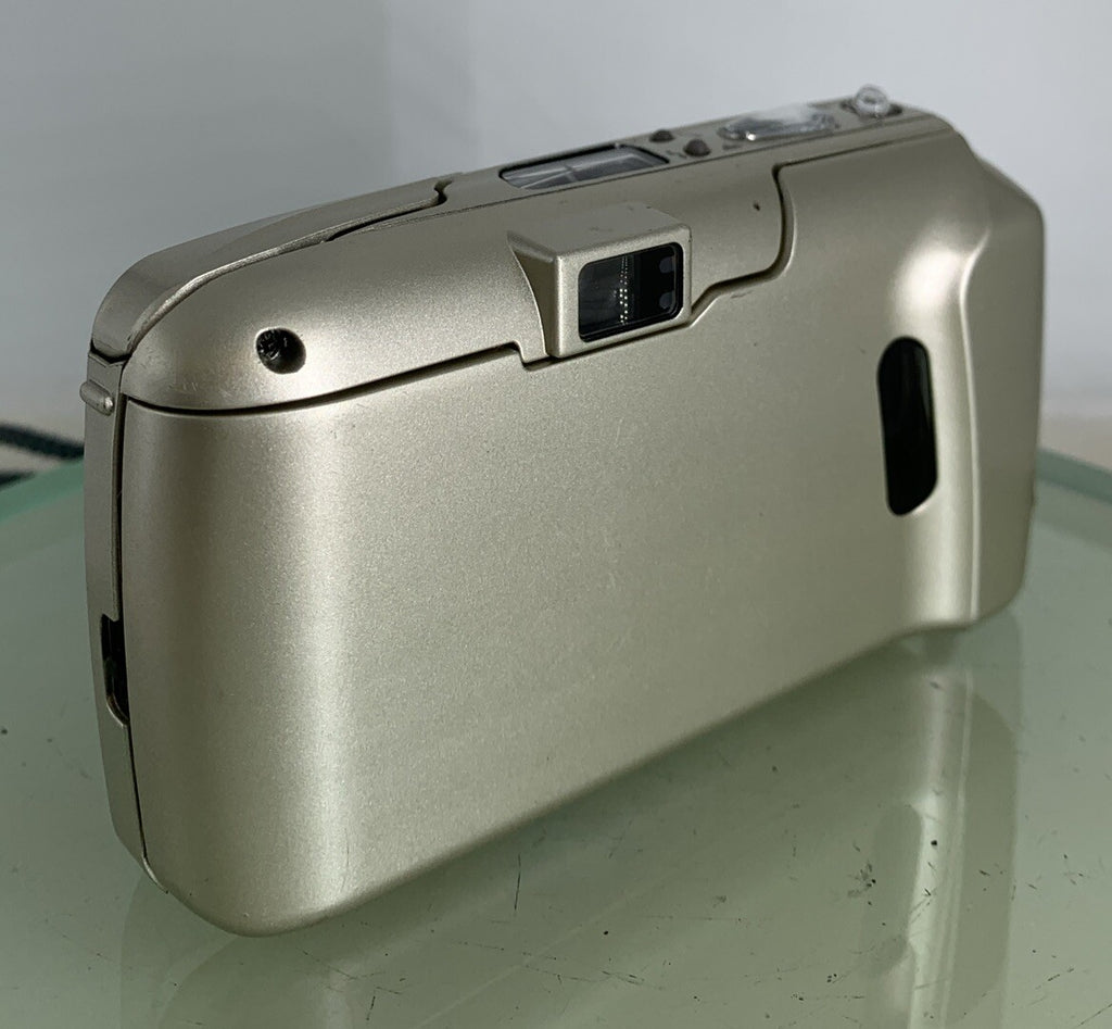 Olympus mju ii Zoom 80 35mm Ultra Compact Camera Beige All Weather  Working #354
