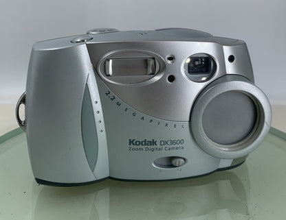 Kodak DX3600 ZOOM Digital Camera SILVER NO CARD NO CHARGER TESTED - 5691